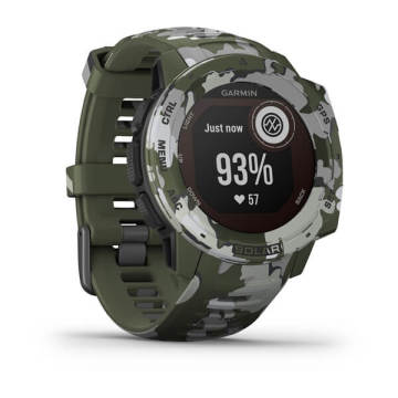 Garmin Instinct Solar Camo Akıllı Saat - Yeşil Kamuflaj