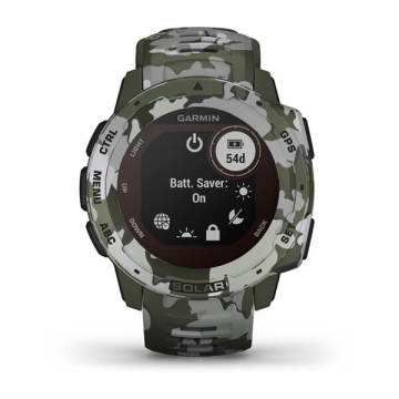 Garmin Instinct Solar Camo Akıllı Saat - Yeşil Kamuflaj