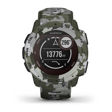 Garmin Instinct Solar Camo Akıllı Saat - Yeşil Kamuflaj