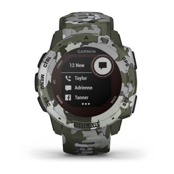 Garmin Instinct Solar Camo Akıllı Saat - Yeşil Kamuflaj