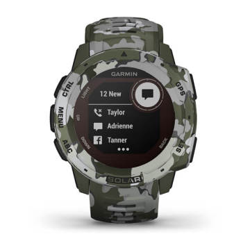 Garmin Instinct Solar Camo Akıllı Saat - Yeşil Kamuflaj