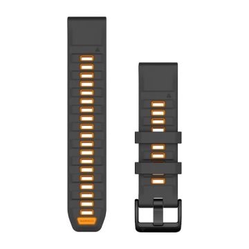 Garmin QuickFit 22 mm Yedek Kayış -Grafit | Turuncu