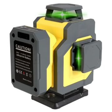 Mount Laser KLL-D603G Yeşil Çizgi 4D Lazerli Nivo