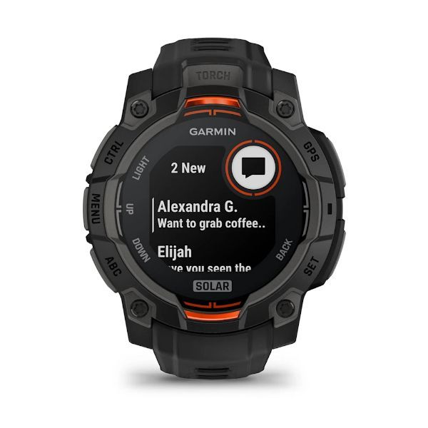 Garmin Instinct 3 – 45 mm, Solar - Siyah görsel 3