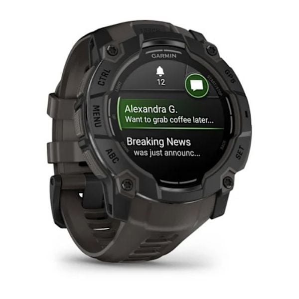 Garmin Instinct 3 – 50 mm, AMOLED - Kömür Siyahı görsel 3