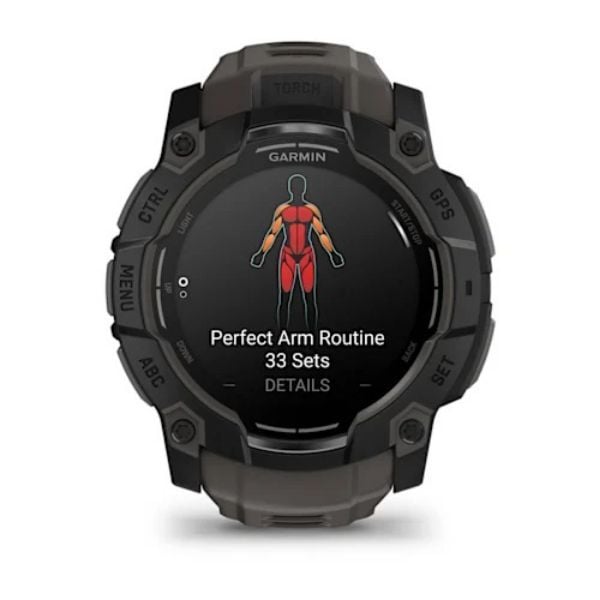 Garmin Instinct 3 – 50 mm, AMOLED - Kömür Siyahı görsel 4