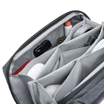 Tech Pouch Regular Teknoloji Aksesuar Çantası Charcoal
