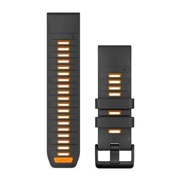 Garmin Quickfit 26 mm Yedek Kayış  -  Graphite/Turuncu