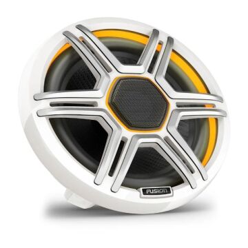 Fusion Apollo Hoparlör - Spor Beyaz Izgaralı 7.7'' LED Deniz Hoparlörleri