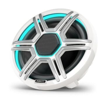 Fusion Apollo Hoparlör - Spor Beyaz Izgaralı 8.8'' LED Deniz Hoparlörleri