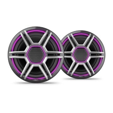 Fusion Apollo Hoparlör - Spor Gri Izgaralı 8.8'' LED Deniz Hoparlörleri