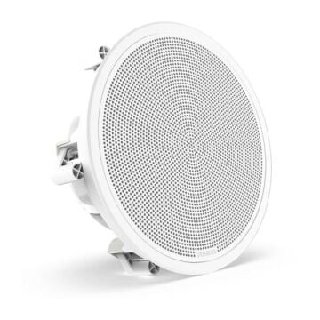 Fusion FM Series Marine Subwoofers - 10'' 400 Watt Round White Flush Mount Marine Subwoofer