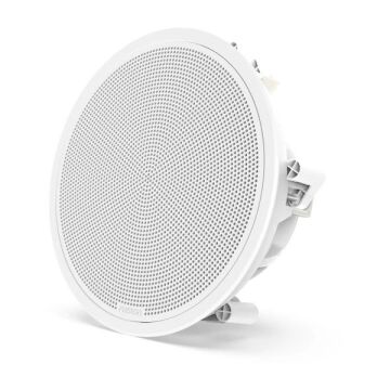 Fusion FM Series Marine Subwoofers - 10'' 400 Watt Round White Flush Mount Marine Subwoofer