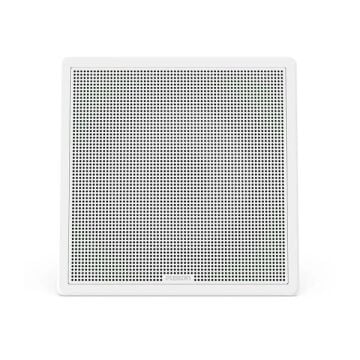 Fusion FM Series Marine Subwoofers - 10'' 400 Watt Square White Flush Mount Marine Subwoofer