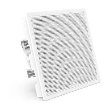Fusion FM Series Marine Subwoofers - 10'' 400 Watt Square White Flush Mount Marine Subwoofer