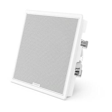 Fusion FM Series Marine Subwoofers - 10'' 400 Watt Square White Flush Mount Marine Subwoofer
