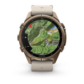 fenix 9 Pro inReach – 43 mm - Gold Titanyum, Deri Kayışlı