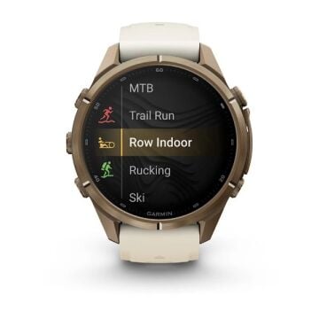 fenix 9 Pro inReach – 43 mm - Gold Titanyum, Krem/Gri Silikon Kayışlı