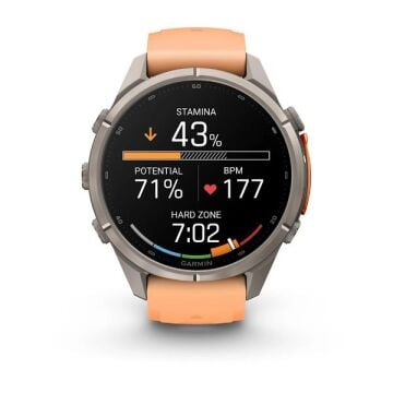 fenix 9 Pro inReach – 43 mm - Titanyum, Turuncu Silikon Kayışlı