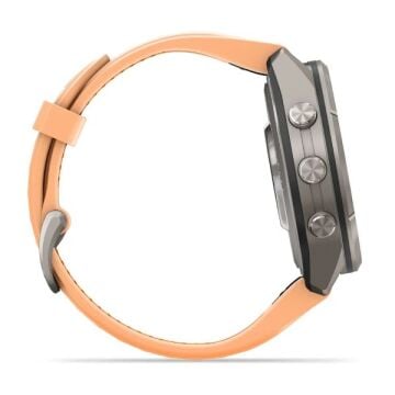 fenix 9 Pro inReach – 43 mm - Titanyum, Turuncu Silikon Kayışlı