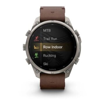 fenix 9 Pro inReach – 47 mm - Titanyum, Kahverengi Deri Kayışlı