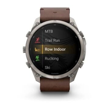 fenix 9 Pro inReach – 51 mm - Titanyum, Kahverengi Deri Kayışlı