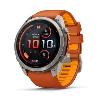 fenix 9 Pro inReach – 51 mm - Titanyum, Turuncu Kayışlı