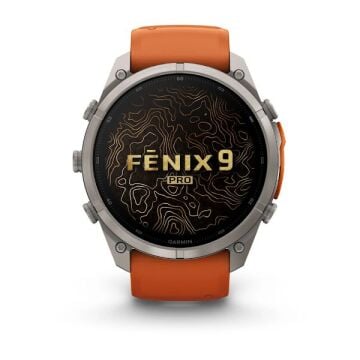 fenix 9 Pro inReach – 51 mm - Titanyum, Turuncu Kayışlı