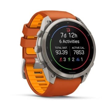 fenix 9 Pro inReach – 51 mm - Titanyum, Turuncu Kayışlı
