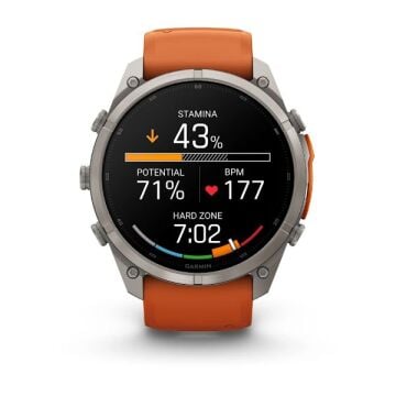 fenix 9 Pro inReach – 51 mm - Titanyum, Turuncu Kayışlı