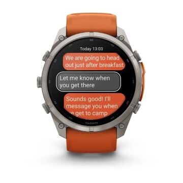 fenix 9 Pro inReach – 51 mm - Titanyum, Turuncu Kayışlı