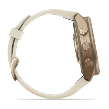 fenix 9 Pro – 43 mm - Gold Titanyum, Krem/Gri Silikon Kayışlı