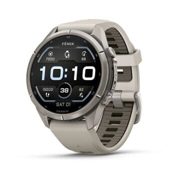 fenix 9 Pro – 43 mm - Titanyum, Gri Silikon Kayışlı