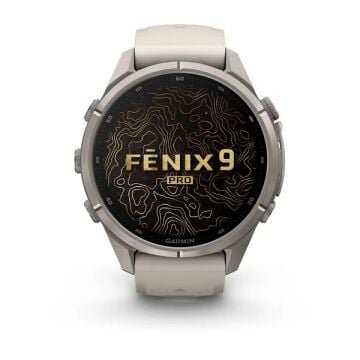 fenix 9 Pro – 43 mm - Titanyum, Gri Silikon Kayışlı
