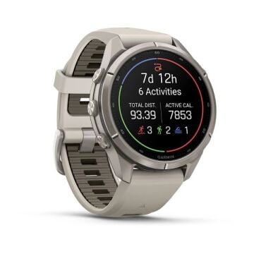 fenix 9 Pro – 43 mm - Titanyum, Gri Silikon Kayışlı