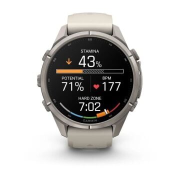 fenix 9 Pro – 43 mm - Titanyum, Gri Silikon Kayışlı