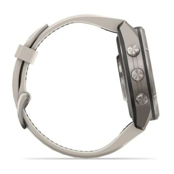 fenix 9 Pro – 43 mm - Titanyum, Gri Silikon Kayışlı