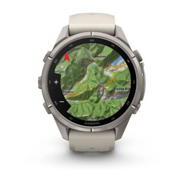 fenix 9 Pro – 43 mm - Titanyum, Gri Silikon Kayışlı