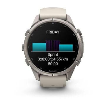 fenix 9 Pro – 43 mm - Titanyum, Gri Silikon Kayışlı
