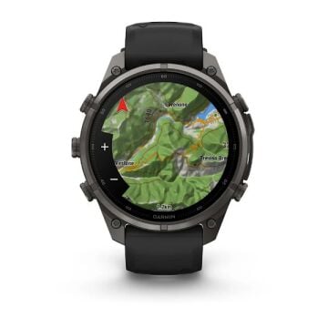 fenix 9 Pro – 47 mm - Karbon Gri DLC Titanyum, Siyah Silikon Kayışlı