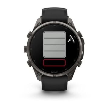 fenix 9 Pro – 47 mm - Karbon Gri DLC Titanyum, Siyah Silikon Kayışlı