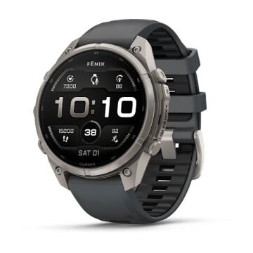 fenix 9 Pro – 47 mm - Titanyum, Graphite/Siyah Silikon Kayışlı