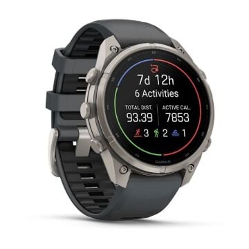 fenix 9 Pro – 47 mm - Titanyum, Graphite/Siyah Silikon Kayışlı