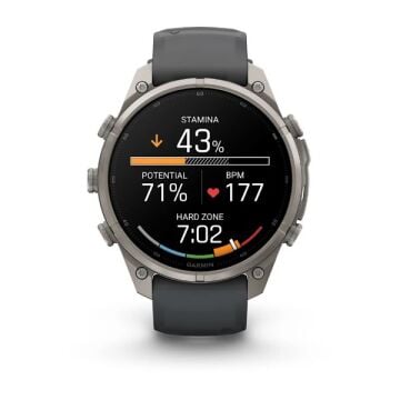 fenix 9 Pro – 47 mm - Titanyum, Graphite/Siyah Silikon Kayışlı