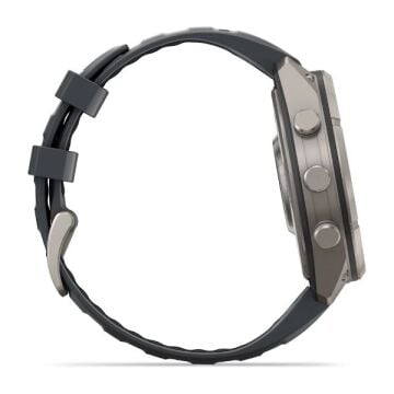 fenix 9 Pro – 47 mm - Titanyum, Graphite/Siyah Silikon Kayışlı