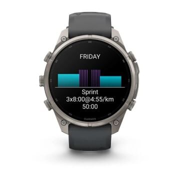fenix 9 Pro – 47 mm - Titanyum, Graphite/Siyah Silikon Kayışlı