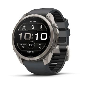 fenix 9 Pro – 51 mm - Titanyum, Graphite/Siyah Silikon Kayışlı