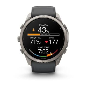 fenix 9 Pro – 51 mm - Titanyum, Graphite/Siyah Silikon Kayışlı