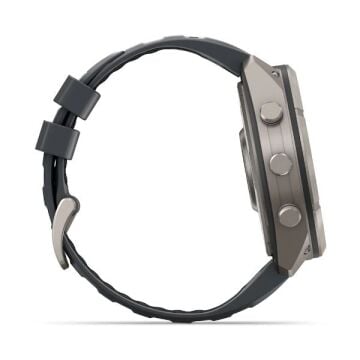 fenix 9 Pro – 51 mm - Titanyum, Graphite/Siyah Silikon Kayışlı