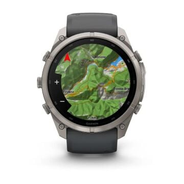 fenix 9 Pro – 51 mm - Titanyum, Graphite/Siyah Silikon Kayışlı